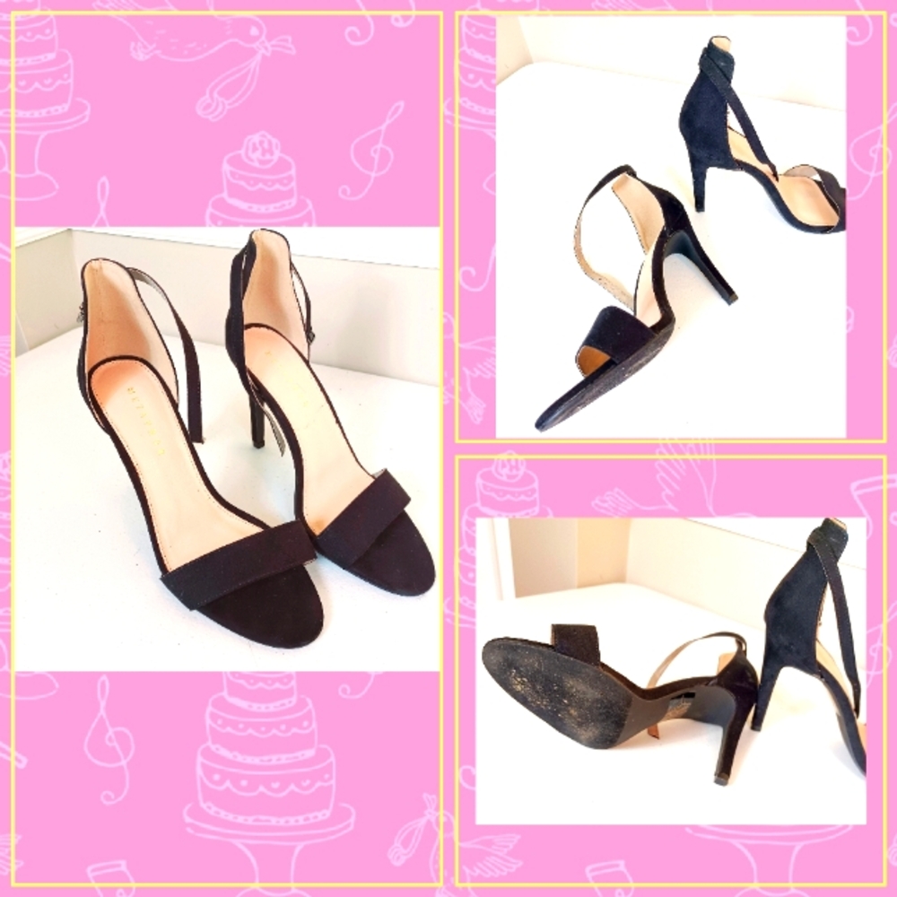 Metaphor Black Heels with Slim Stiletto and Classic Pump Design. A02